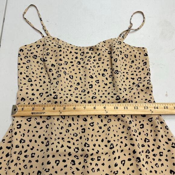 Sunday Best Aritzia cheetah print tank mini dress women's size 8 - Picture 9 of 12